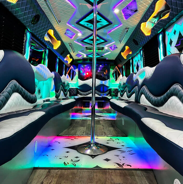 party bus dancing floors