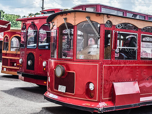 red trolley service