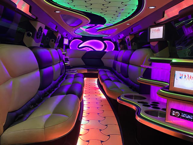 Sound systems on limo