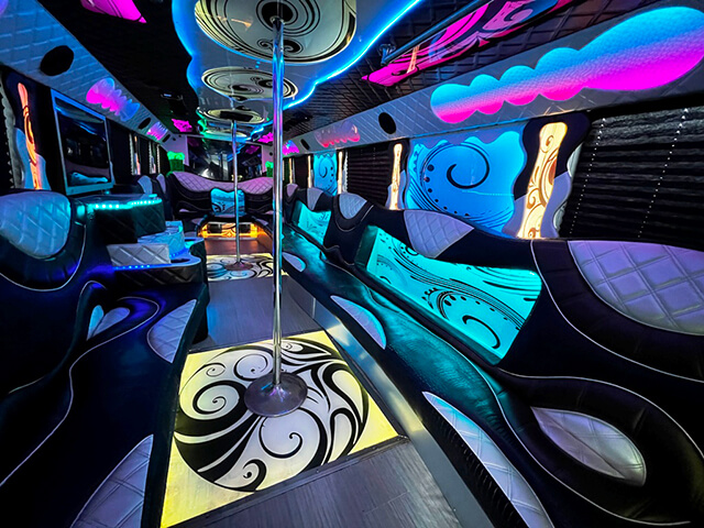Party bus stereo system