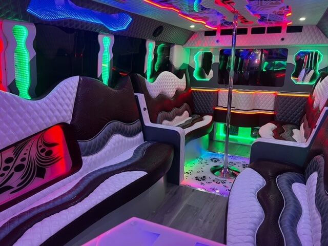 Air conditioning on party bus